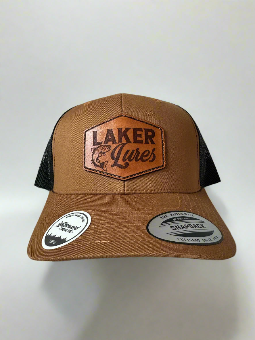 Laker Lures Leather Patch Trucker Hat